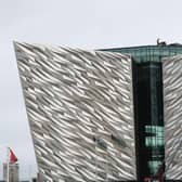 Belfast’s iconic Titanic building in Belfast has been closed temporarily after its roof was damaged as a result of Storm Kathleen.  This photo was taken of damage caused to the visitor attraction in January. Picture: Pacemaker