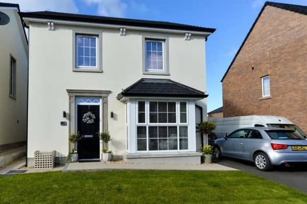 The impressive detached property is in a sought-after development in Carrickfergus.