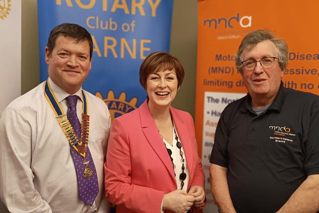 Pictured at the Rotary Club charity breakfast at the Curran Court in Larne.