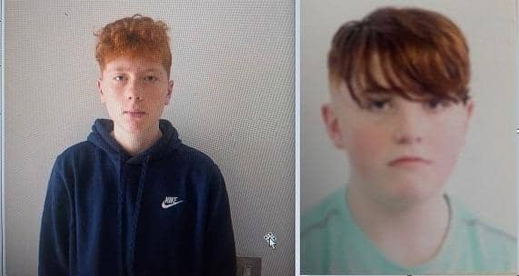 Dylan McCormick-McArthur and James Blair. Image provided by PSNI