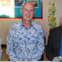 Trevor Brady, left, and John Callaghan who attended the 1st Portadown BB Old Boys annual dinner at Epworth Methodist Church Hall on Friday evening. PT20-209.