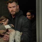 Chris Hemsworth as Tyler Rake, a man with almost zero no-claims bonus, in Extraction 2 (photo: Netflix/Jasin Boland PA)