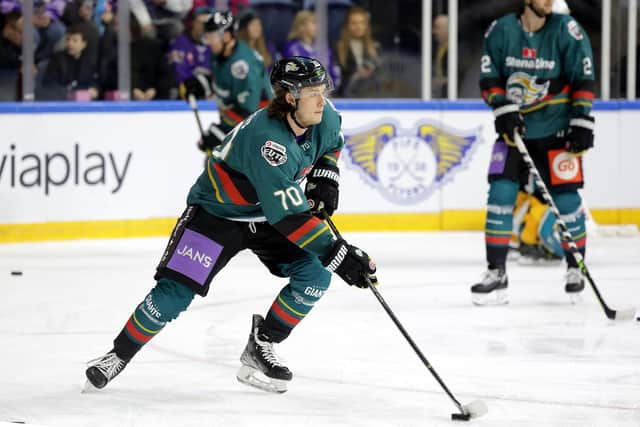 Matthew McLeod has been confirmed as a returnee for the Belfast Giants for the 2023/4 season. Photo by William Cherry/Presseye