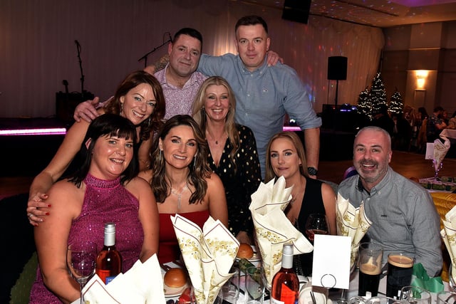 A group of friends from Portadown who enjoyed the festivities at the Seagoe Hotel Christmas Party Night on Saturday night. PT51-285.
