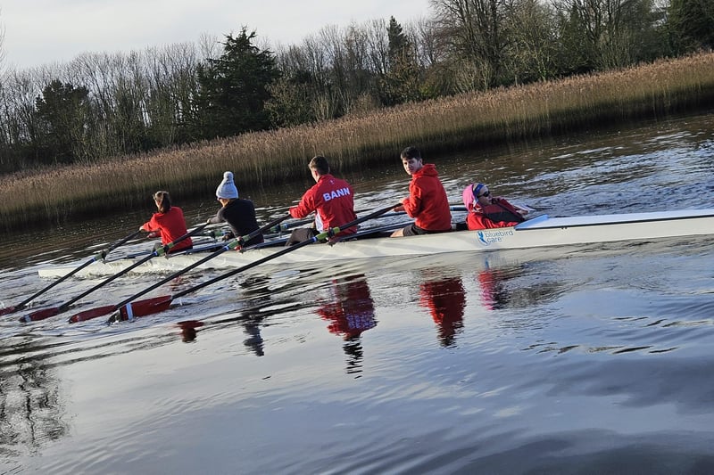 Pictured at Bann Rowing Club's annual Boxing Day races