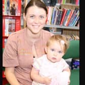 Gillian and Sophie Nevins pictured at Greenisland Library in 2007 for the teddy bears picnic.