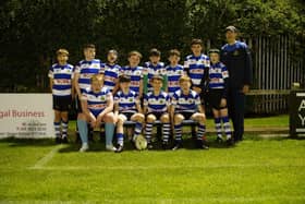 Newry RFC's U12s pictured at the Bangor Blitz on Friday night.