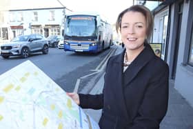 Infrastructure Minister Liz Kimmins has announced the next steps for the progression of the A24 Ballynahinch Bypass Scheme. Pic credit: Department for Infrastructure