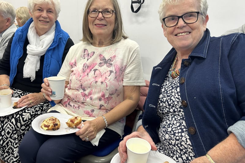 Ida, Hazel and Olive at the Falls Awareness event.