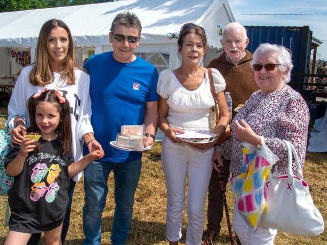 Some of the people who enjoyed the fun and sunshine at the Drumcree Parish Garden Fete on Saturday. PT23-236.