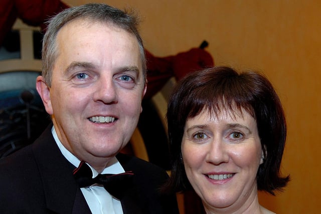 Rainey Endowed headmaster Robert Robinson and his wife Sharon pictured at the  Rainey Old Pupils Association formal held in November 2007.