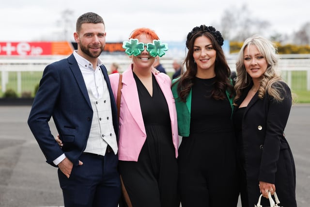 Ray Tosh, Gillian Brown Kerr, Harriet Bell and Rebecca Henry pictured at Down Royal.
