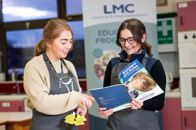 Hannah Babe from Banbridge High School & Emma Brownlee (LMC).