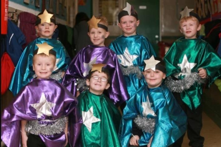 Sunnylands Primary School's primary one pupils dressed as stars for their part in the annual Nativity play in 2010.