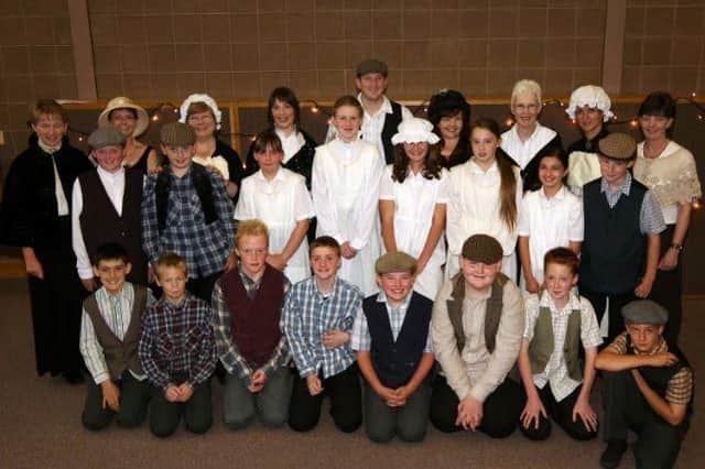 Staff and pupils at the 2007 leavers' night at Straid Primary.