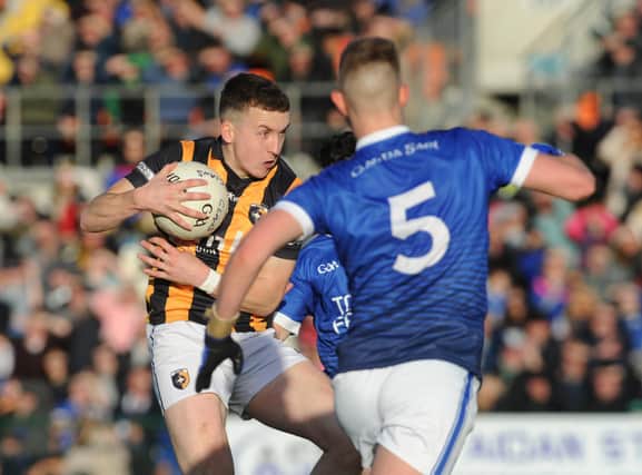 Crossmaglen midfielder Stephen Morris (pictured) found the back of the net as his side defeated Armagh Harps 1-17 to 1-12 on Thursday evening.