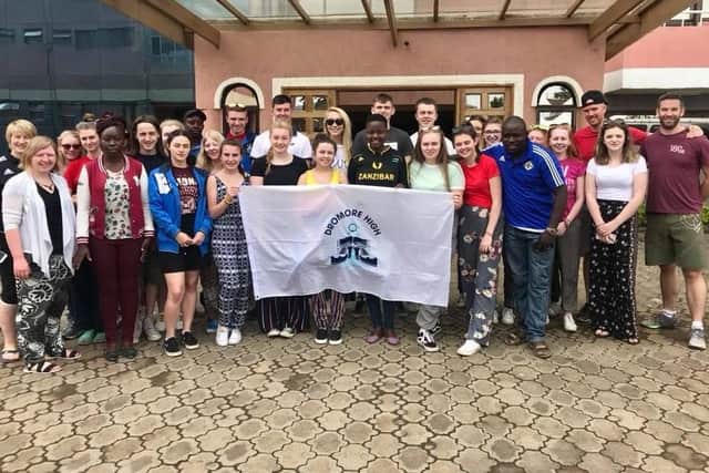 Dromore High School pupils who took part in the African Adventure in 2018.