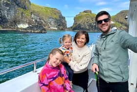 Anna McGuinness with her mum and dad, Claire and Jonny McGuinness and sister Bonnie on one of their summertime adventures.