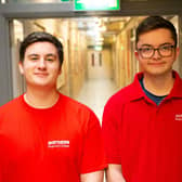 Northern Regional College students, Jason Scott and Charlie Carson from Ballymoney, who have qualified to represent Team UK in the Robot Systems Integration category at EuroSkills in Gdansk, Poland.