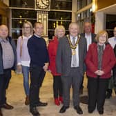 Coleraine and District Samaritan team pictured alongside the Mayor of Causeway Coast and Glens Borough Council, Councillor Ivor Wallace at a recent reception held in Cloonavin.