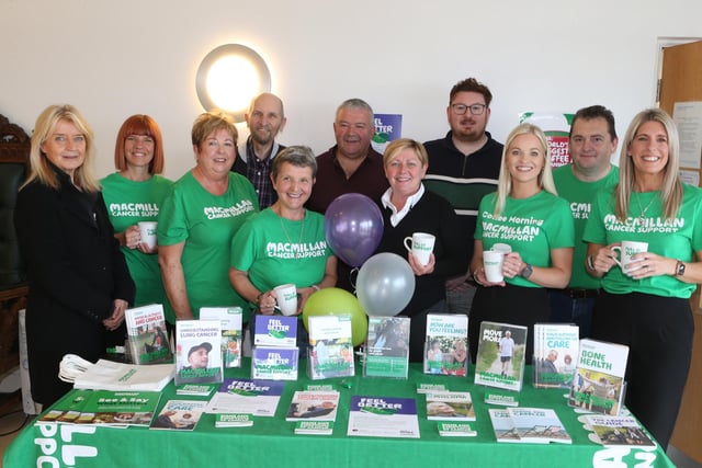 Pictured at the Macmillan Cancer Support Coffee morning held in Portballintrae Centre organised by Causeway Coast and Glens Borough Council and McMillan Move More Volunteers