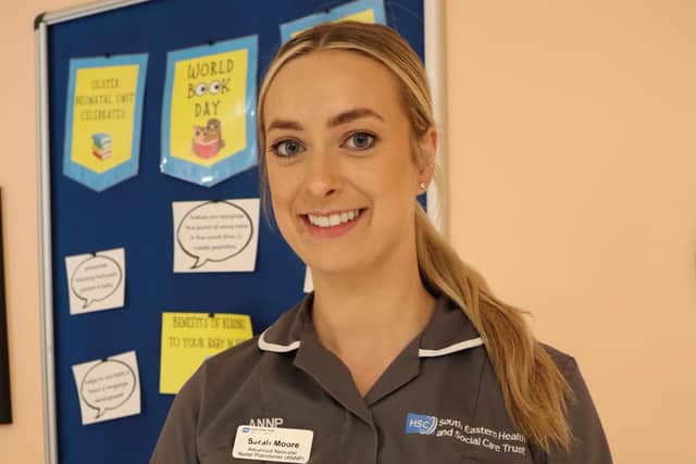 Advanced Neonatal Nurse Practitioner Sarah Moore donated her breast milk to the bank and is encouraging other mothers to do the same. Pic credit: SEHSCT