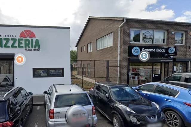 Access to the hotel site will be via a narrow vehicular entrance from Fairhill Road, Cookstown. Credit: Google