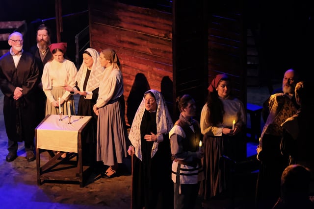 One of the scenes from Ballywillan Drama Group's Fiddler on the Roof which runs in the Riverside Theatre in Coleraine until May 4.