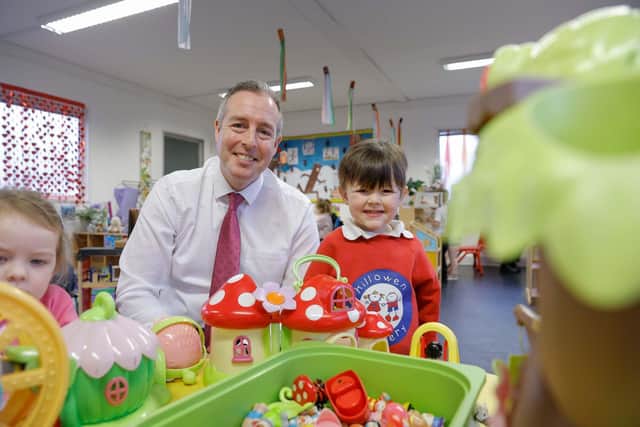 Education Minister and Lagan Valley MLA Paul Givan looks back on his first year in office. Pic credit: Department of Education