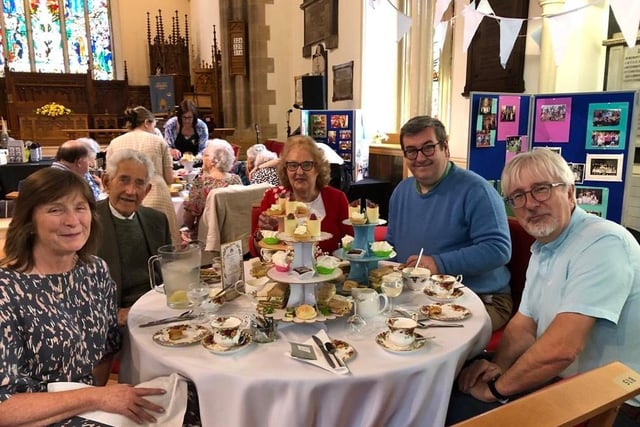 Parishioners enjoyed an afternoon tea to celebrate the 400th anniversary of Lisburn Cathedral