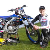 Newtownabbey motocross rider Jay McCrum will race the  GOMX YZ450F Yamaha in the 2024 Ulster and Irish MX1 championships. Picture: Maurice Montgomery