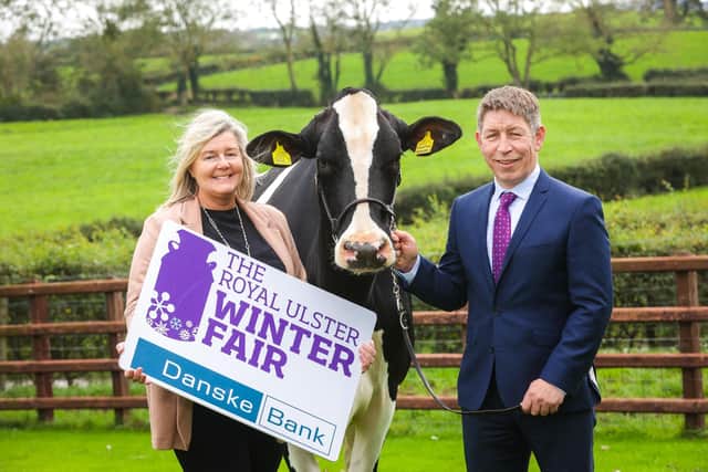 RUAS Operations Director, Rhonda Geary and Danske Bank’s Head of Agribusiness, Rodney Brown look forward to welcoming visitors and exhibitors to the 37th Royal Ulster Winter Fair. Pic credit: Brian Thompson