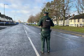 Edward Street in Lurgan is closed to all road users as officers work to establish the circumstances surrounding a sudden death.