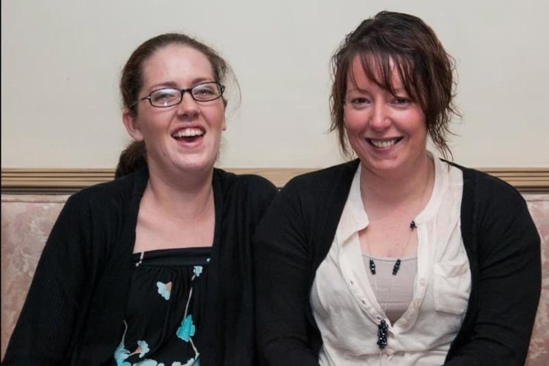 Lyndsay Black and Pamela Gibson pictured at the Knockagh Lodge in 2012.