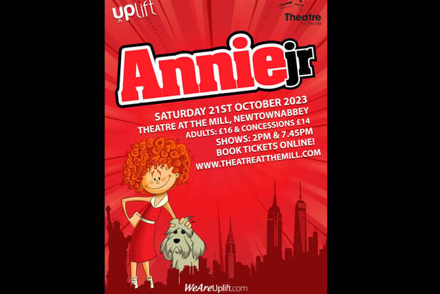 On Uplift Performing Arts' programme of events in the coming months is Annie Jr at Theatre at the Mill on October 21.  Photo: Uplift Performing Arts