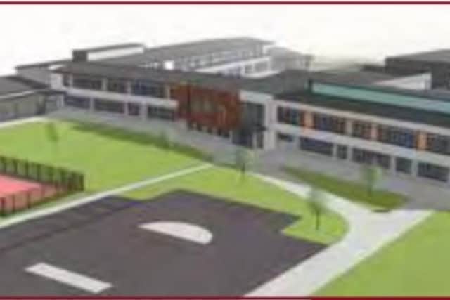 An artist’s impression of the new Abbey Community College. Pic: courtesy Abbey Community College.