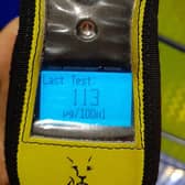 The driver stopped in Lurgan provided a reading of 113 which is more than three times the legal limit. Picture:  PSNI