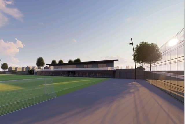 How the new facilities at Stanley Park could look. Pic credit -Lisburn Rangers Boys Youth Academy social media.