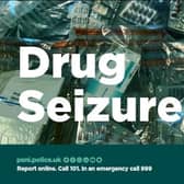 Police are urging anyone with information on the misuse of drugs to call them on 101.  Image issued by the PSNI