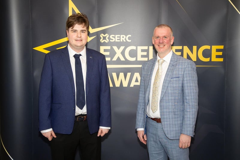 Chris Burton, Student Governor and Gary Ritchie, Deputy Principal, Curriculum.