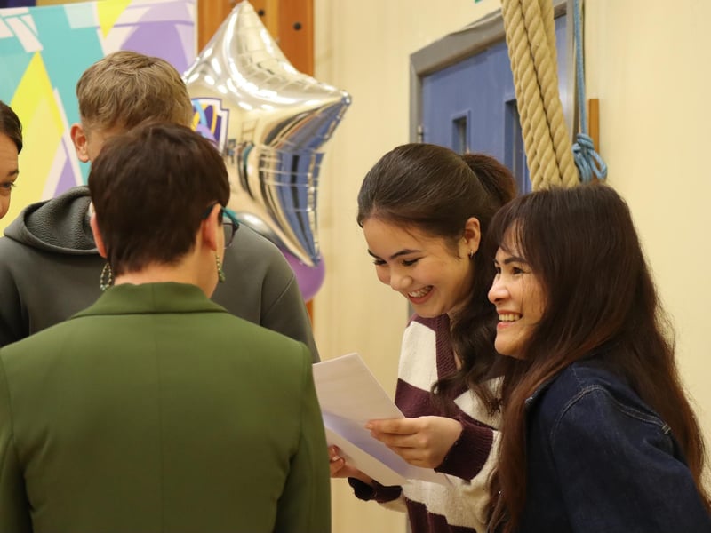 Sperrin Integrated College students find out their results.