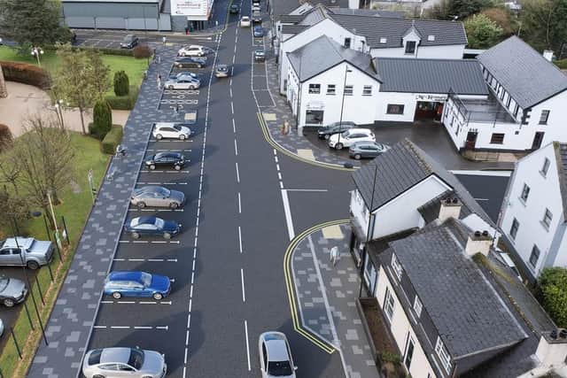 Maghera town centre will be transformed by the public realm scheme which is due to start on July 15. Credit: Submitted