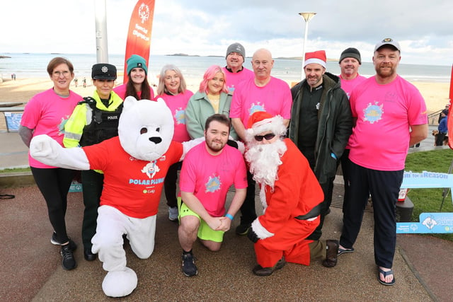Portrush's East Strand was the venue for the Polar Plunge in aid of Special Olympics Ireland.