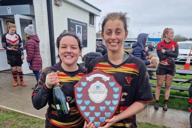 Captain Danielle Williamson (right) and vice captain Natasha Milligan.