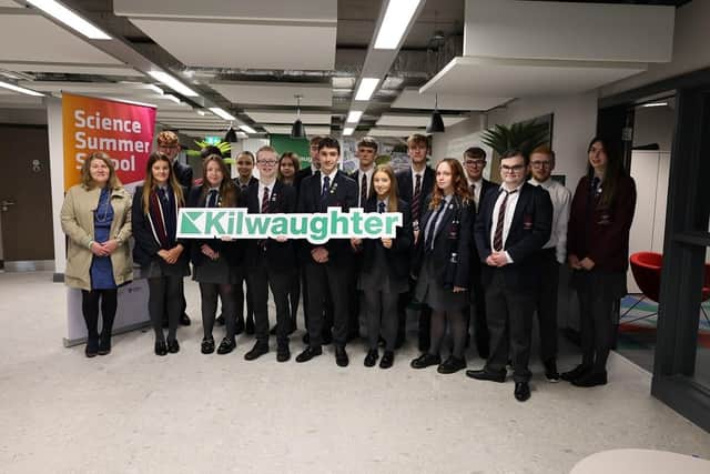 Larne Grammar students got an insight into the manufacturing sector at Kilwaughter Minerals. (Pic: Colm McCann).