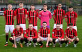 The class of '24. With two games to play, Banbridge Town can still make it into the Premier Intermediate League's top six. Picture: Colin Lavery.