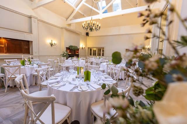 The beautifully appointed MacAuley Suite, which caters for over 80 guests, offers the perfect backdrop for couples seeking a stunning Causeway coast location.  Picture: Gorgeous Photography