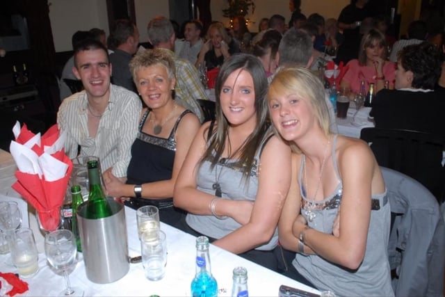 David James, Pearl , Amanda and Marion Conly at the Larne Ladies dinner.