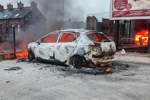 Executive ministers have appealed for calm after two nights of disorder in Ballymena. Photo: Pacemaker