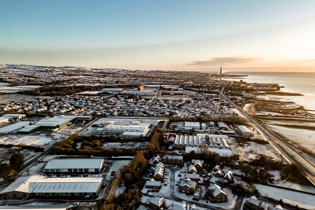 A fabulous early morning view of Carrickfergus from above. Photo: Treasure Box Photography